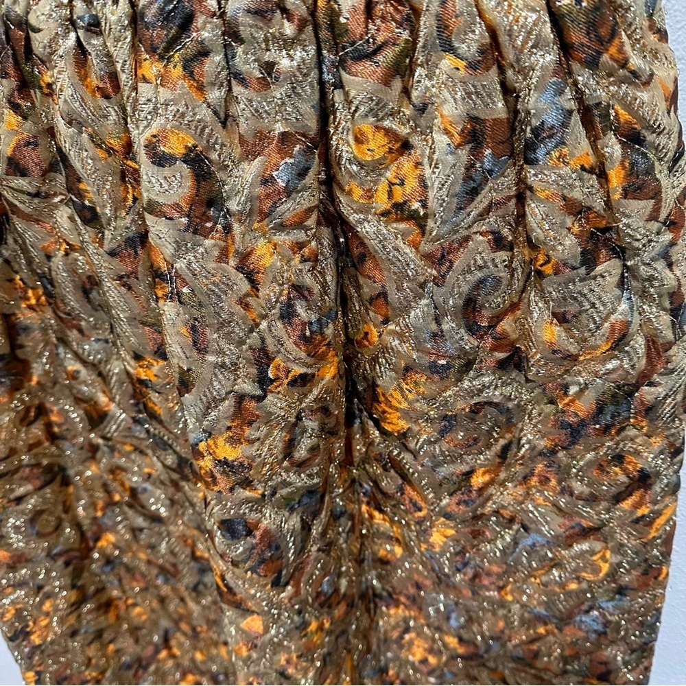 Howard Wolf Vintage Metallic Tapestry Dress - Picture 4 of 13
